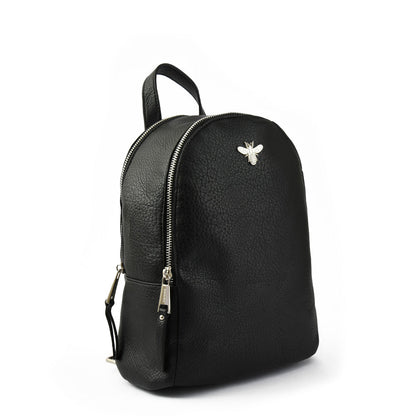 Medium black abeille backpack