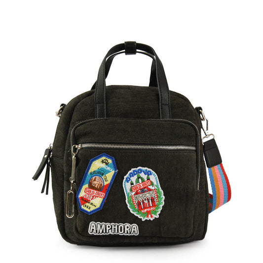Mika medium black backpack