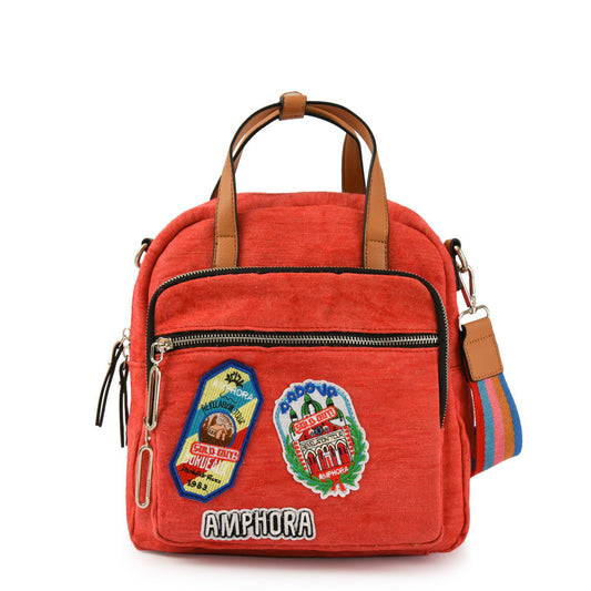 Mika medium coral backpack