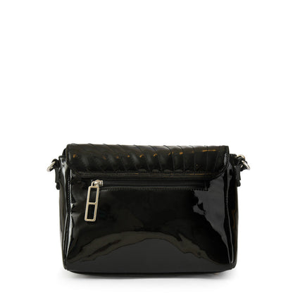 Black araki medium crossbody wallet