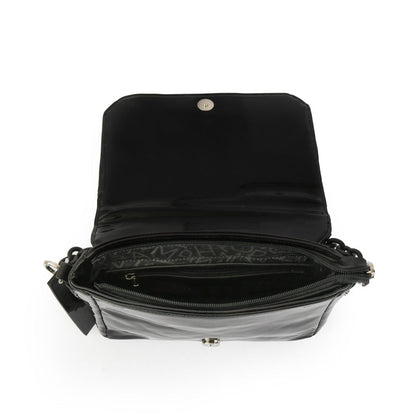 Black araki medium crossbody wallet