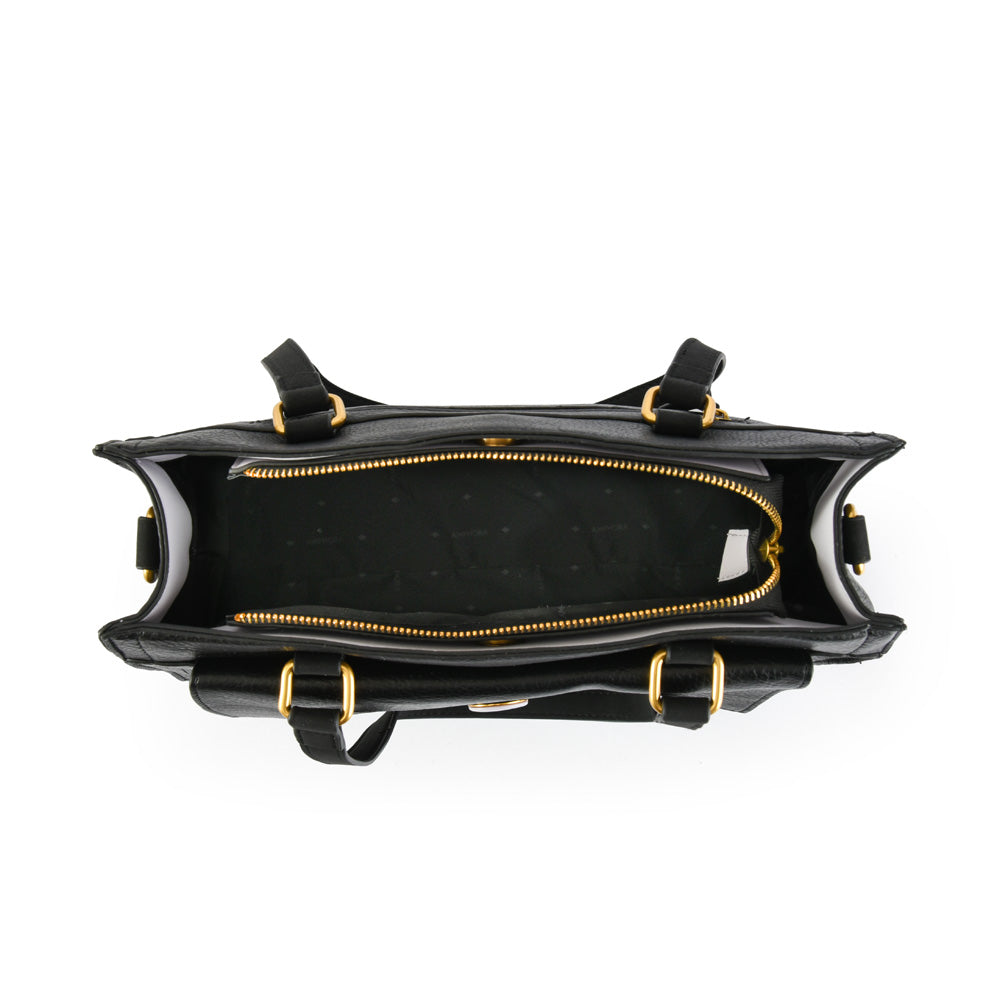 Wallet Two Handles Three divisions Medium Adelaide Black