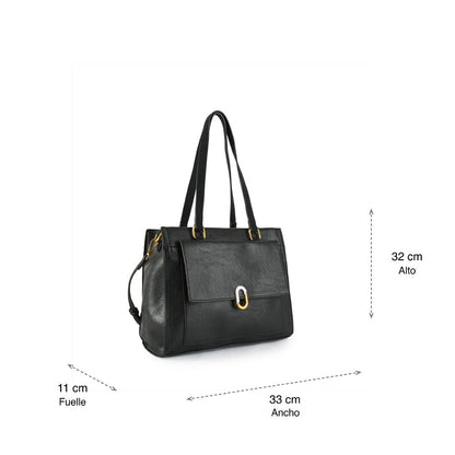 Wallet Two Handles Three divisions Medium Adelaide Black