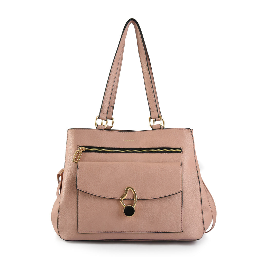 Wallet Two Handles Three divisions Medium Alice Old Pink