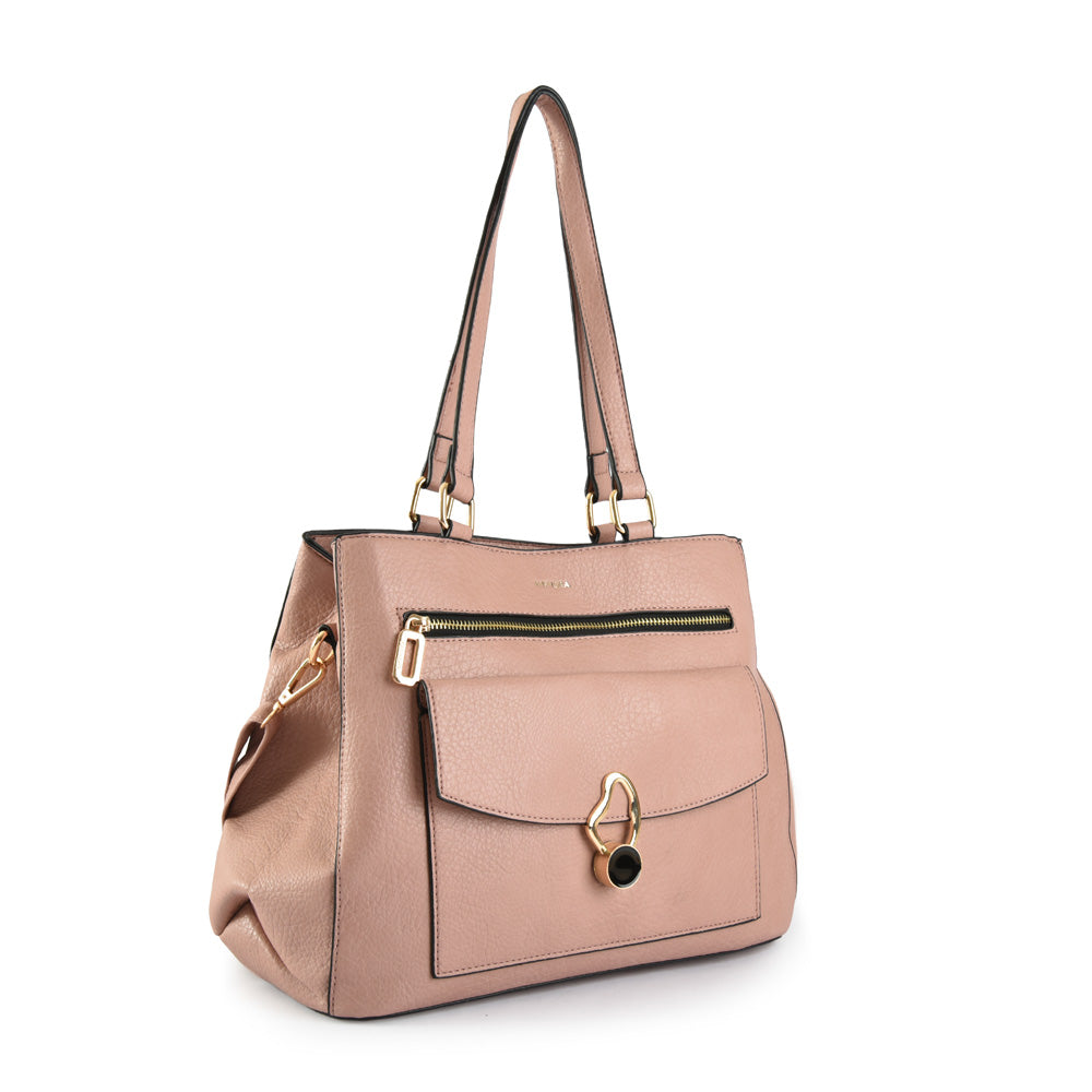 Wallet Two Handles Three divisions Medium Alice Old Pink