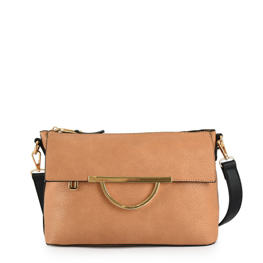Small Milduria Camel Crossbody Wallet