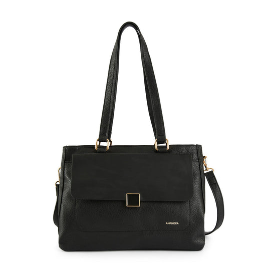 Wallet Two Handles Three divisions Medium Mackay Black