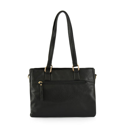 Wallet Two Handles Three divisions Medium Mackay Black