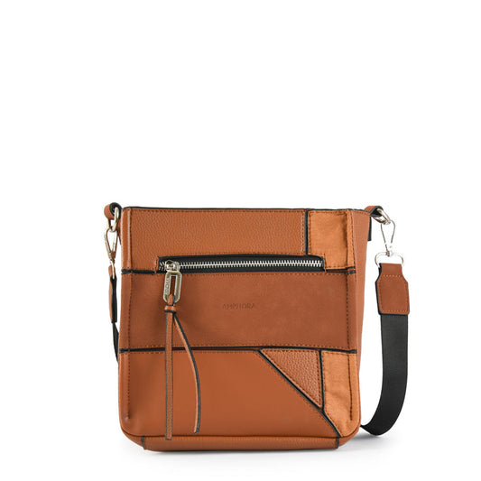 Small Urica Brown Crossbody Wallet
