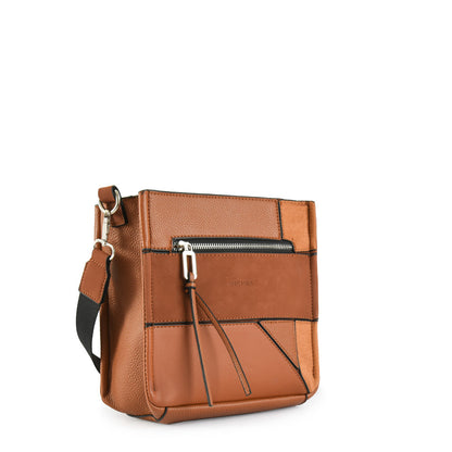 Small Urica Brown Crossbody Wallet