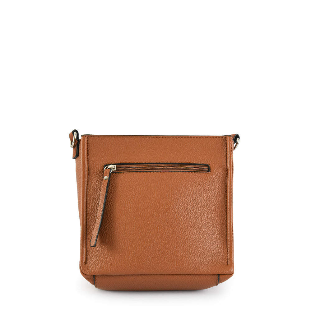 Small Urica Brown Crossbody Wallet