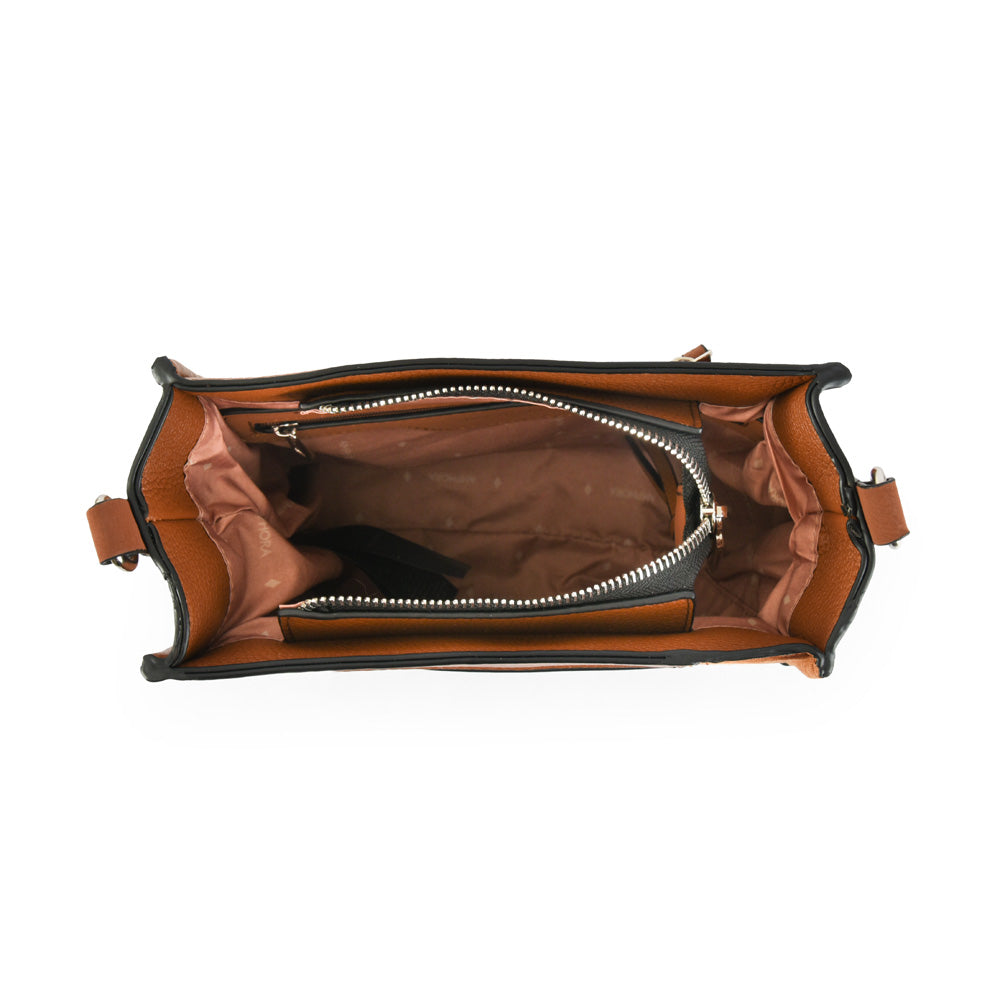 Small Urica Brown Crossbody Wallet