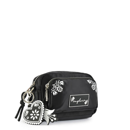Small Agnes Black Crossbody Wallet