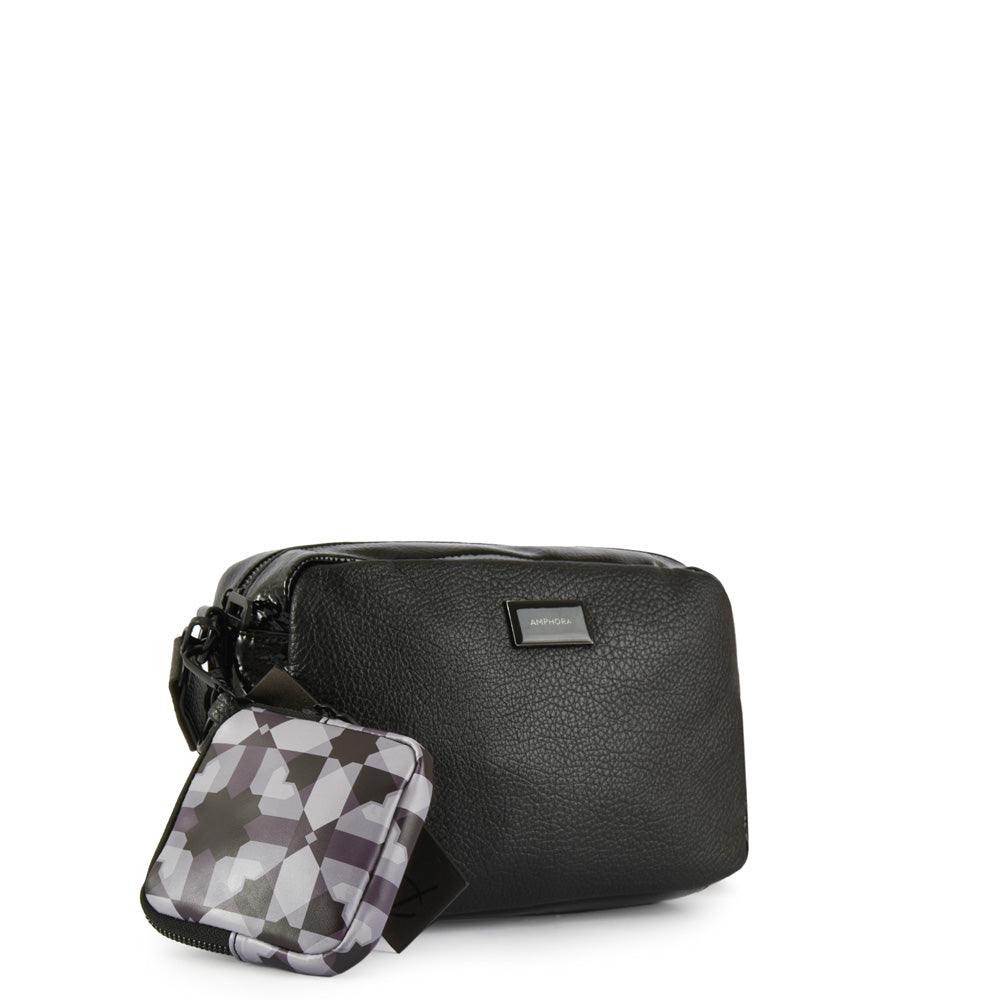 Small Portugal Crossbody Wallet Black