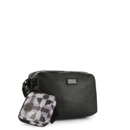 Small Portugal Crossbody Wallet Black
