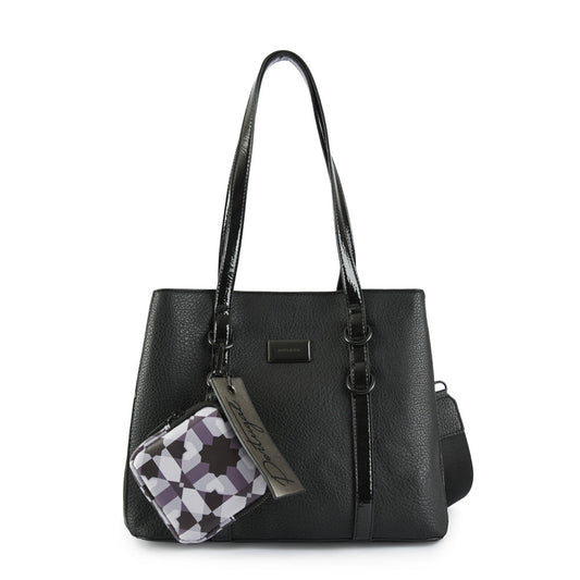 Wallet Two Handles Three divisions Medium Portugal Black