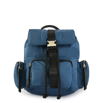 Abel blue medium lid backpack