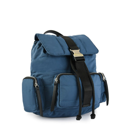 Abel blue medium lid backpack