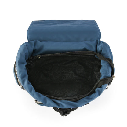 Abel blue medium lid backpack