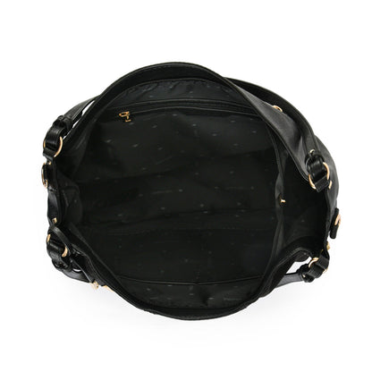 Medium Liza Black Two Handle Wallet