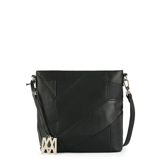 Cicilia medium black crossbody wallet