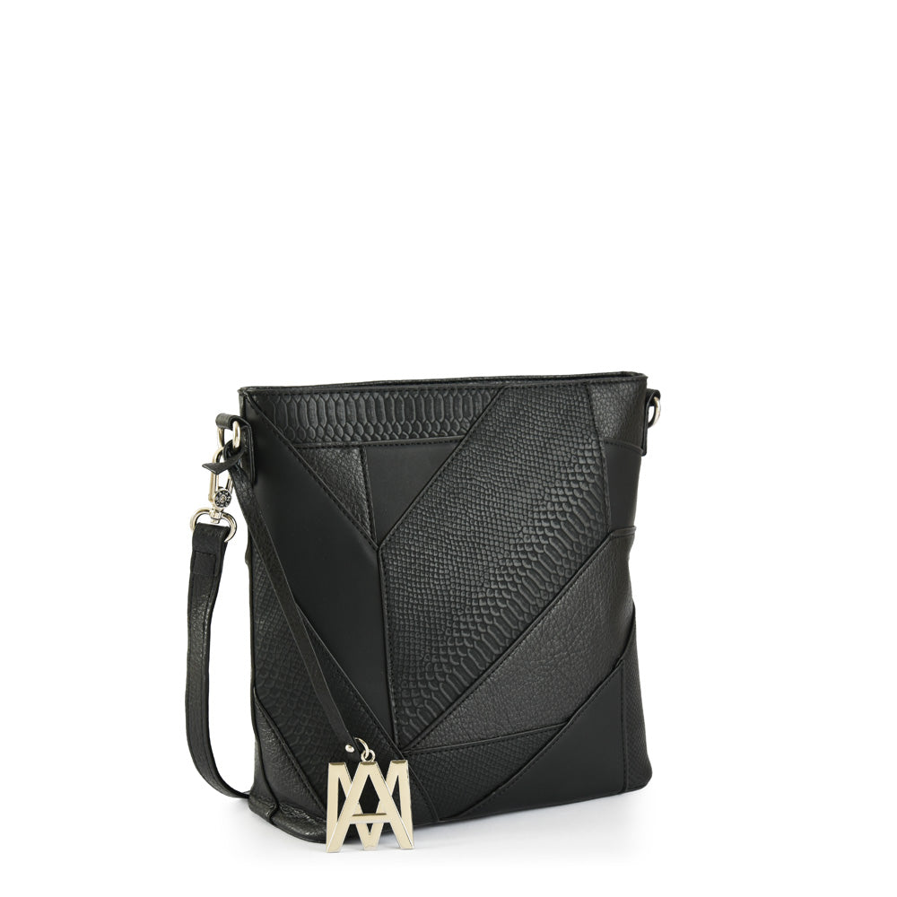 Cicilia medium black crossbody wallet