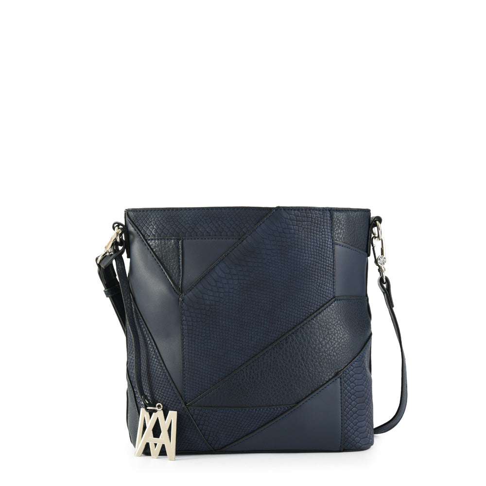 Dark blue cicilia medium crossbody wallet