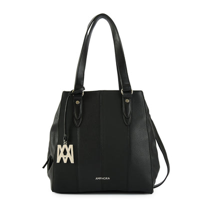 Wallet Two Handles Three divisions medium sabrina black