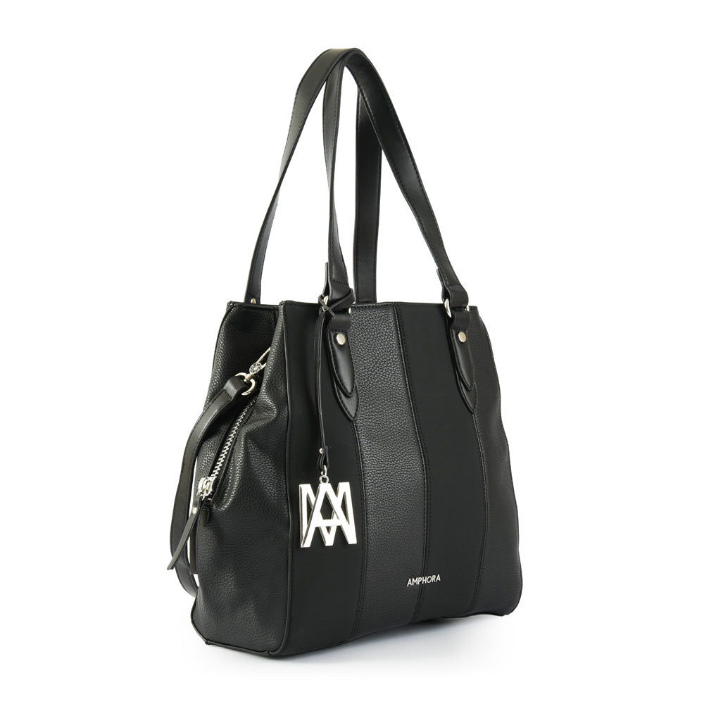 Wallet Two Handles Three divisions medium sabrina black