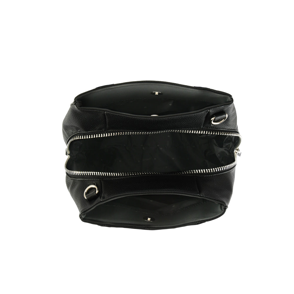 Wallet Two Handles Three divisions medium sabrina black
