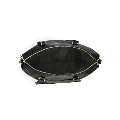 Neryza large black two-handle wallet