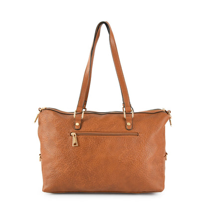 Neryza large brown two-handle wallet