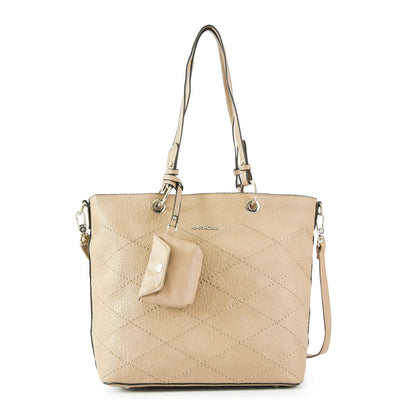 Medium taupe uranite two-handle wallet