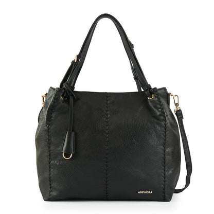 Deryn black large two handle wallet