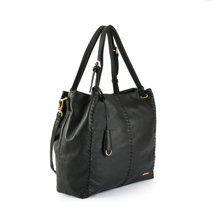 Deryn black large two handle wallet