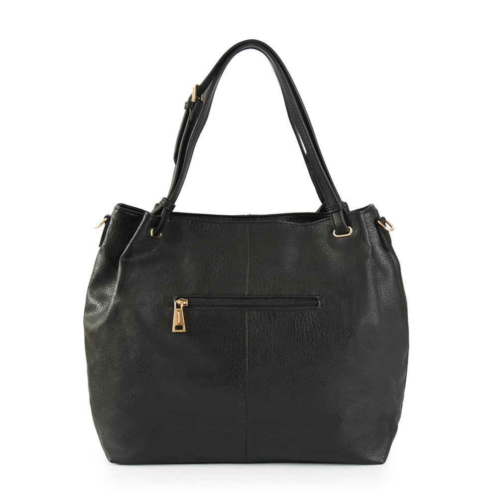 Deryn black large two handle wallet