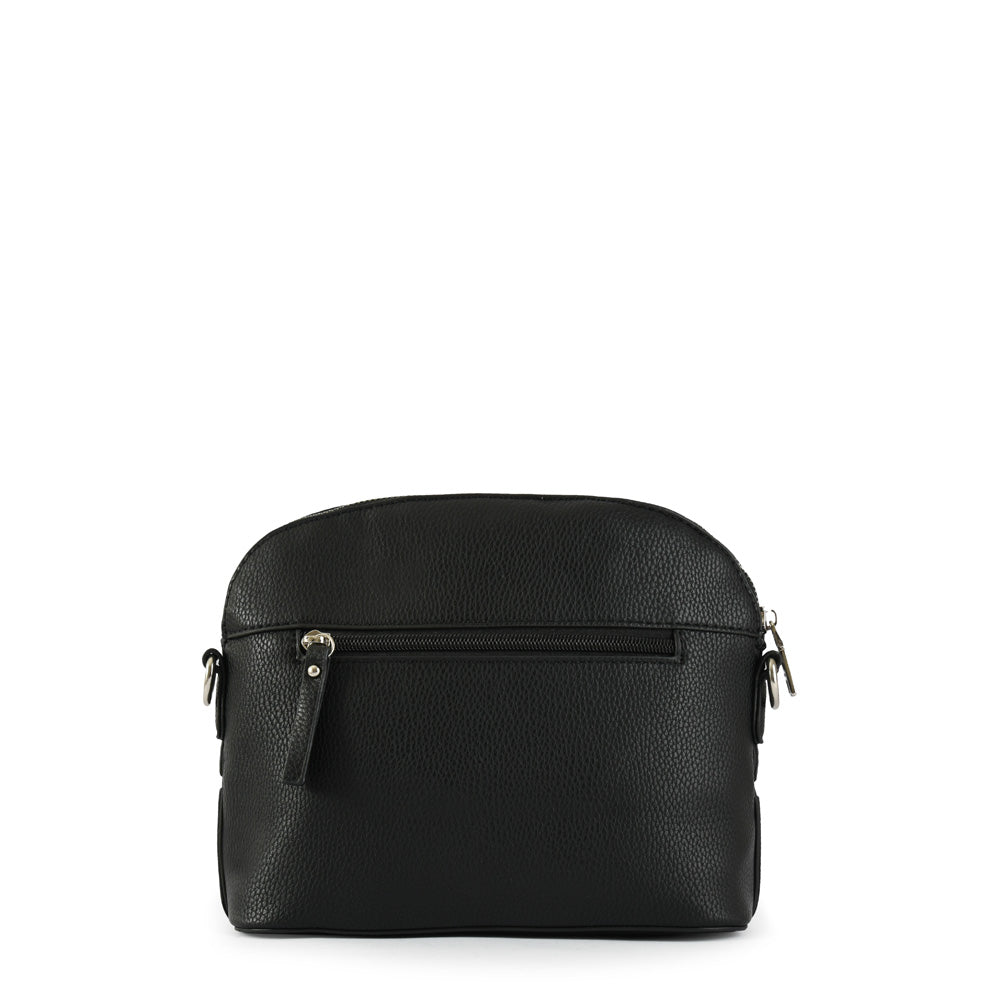 Small black mochi crossbody wallet