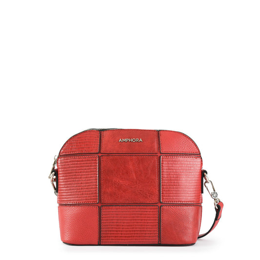 Small red mochi crossbody wallet