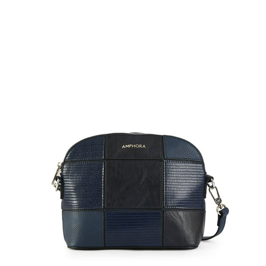 Small dark blue mochi crossbody bag