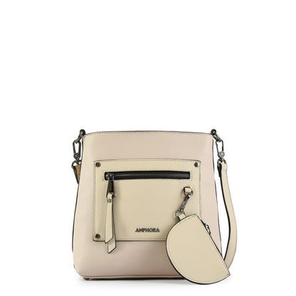 Medium ecru white youri crossbody bag
