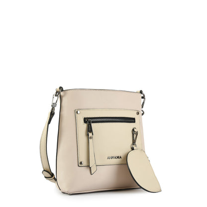 Medium ecru white youri crossbody bag