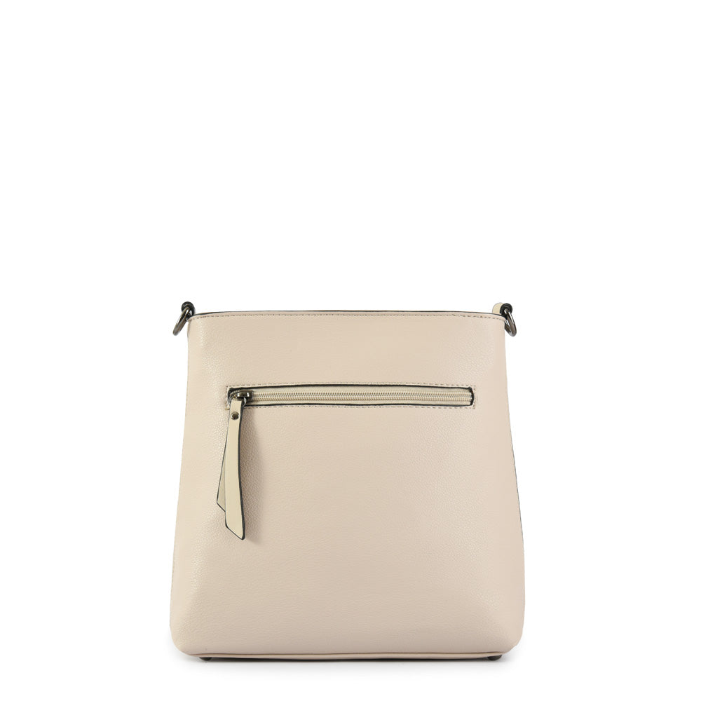 Medium ecru white youri crossbody bag