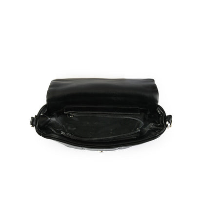 Small black meli crossbody wallet