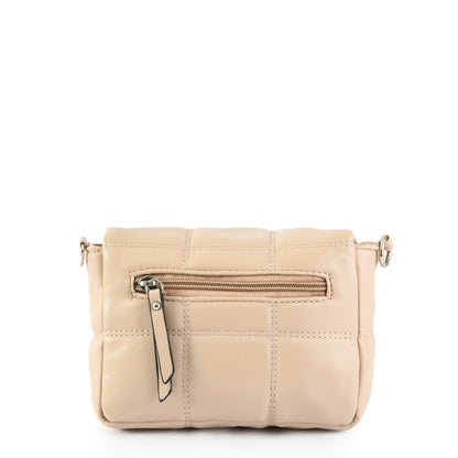 Small dark beige meli crossbody wallet