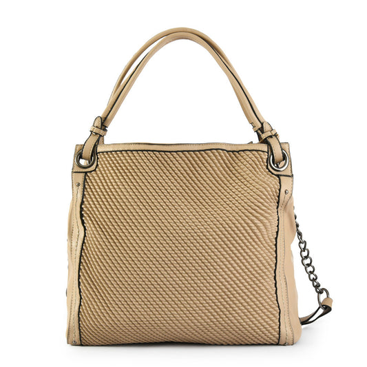 Wallet Two Handles Three divisions large dark beige eda
