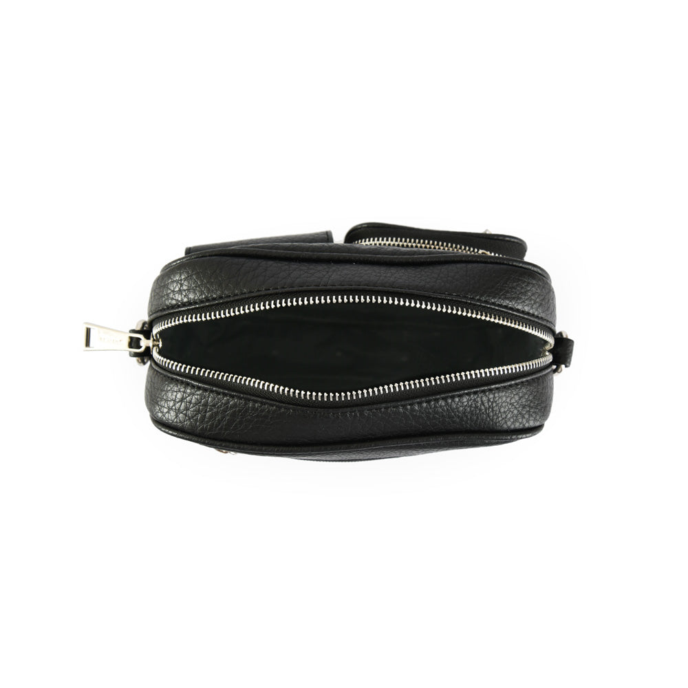Small black demir crossbody wallet