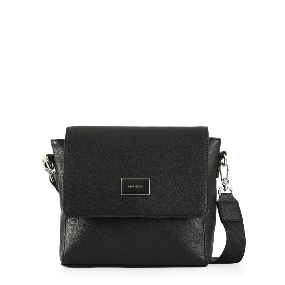 Small black kiraz crossbody wallet