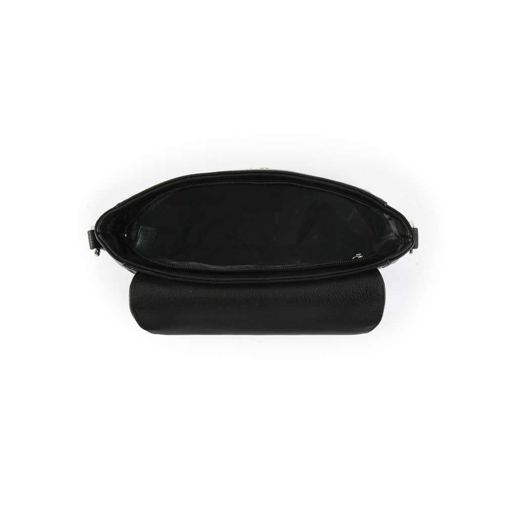 Small black kiraz crossbody wallet