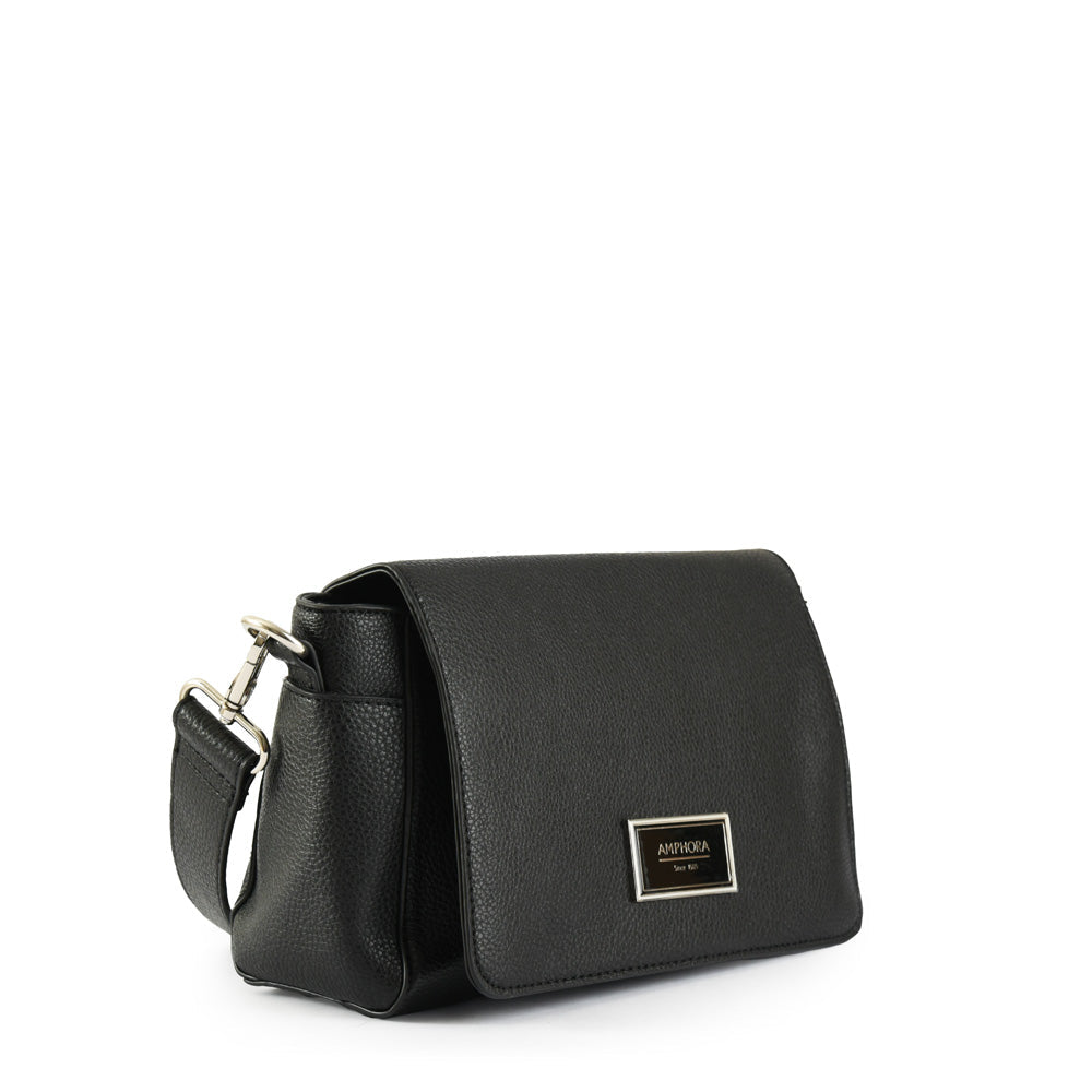 Small black sable shoulder bag