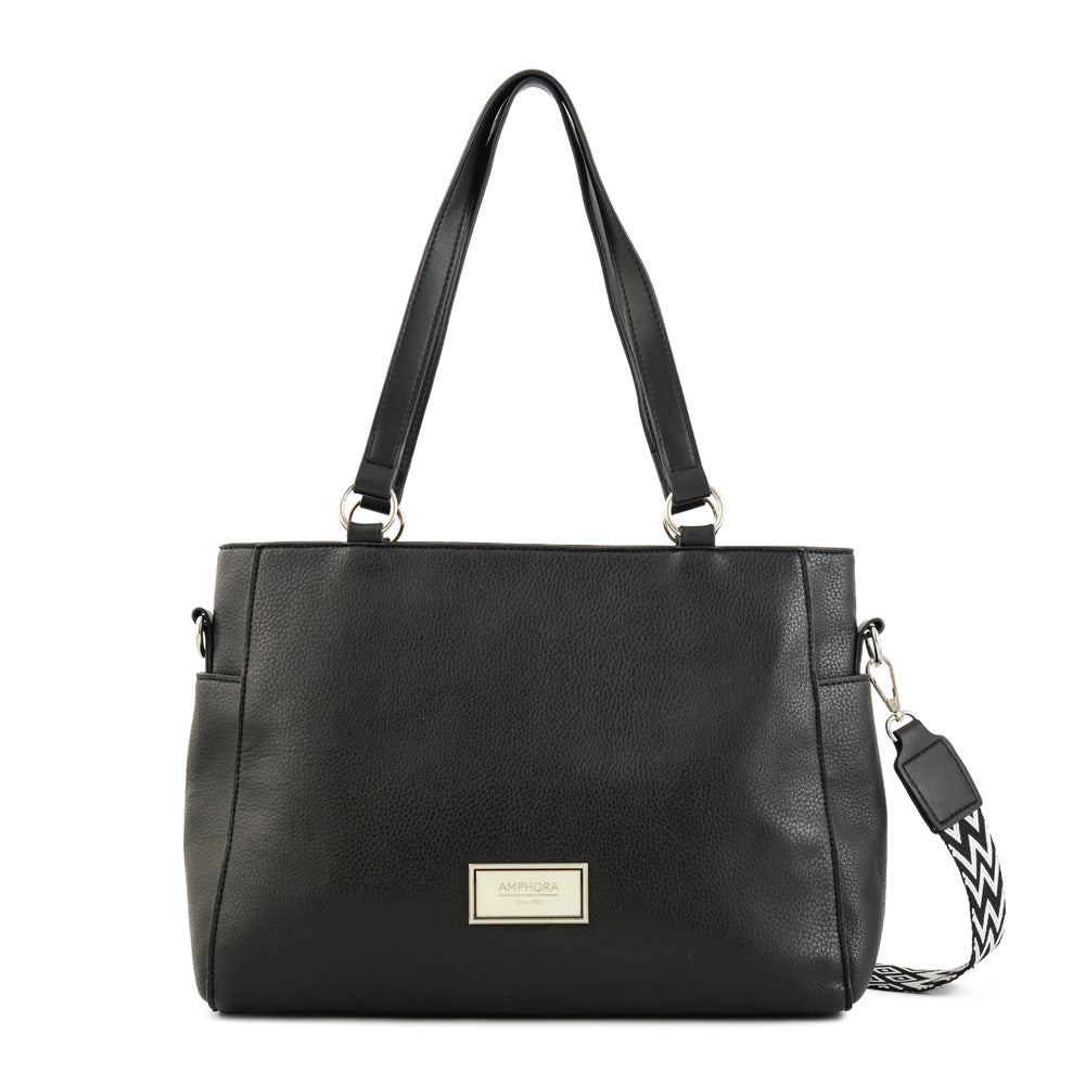 Wallet Two Handles Three divisions medium black sable